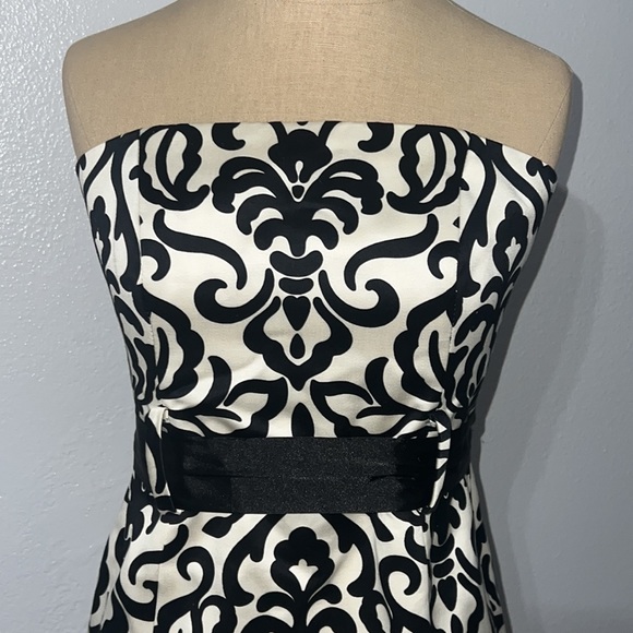 Authentic Milly designer strapless print dress sz 4 - Picture 2 of 11